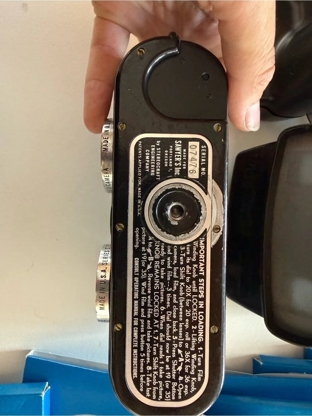 View-Master Personal Stereo Camera Complete Set w/ Film Cutter, Mounts & Manuals